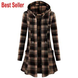 Long Zip Up Hoodie Jacket Lightweight Tunic Sweatshirt Open Front Cardigan
